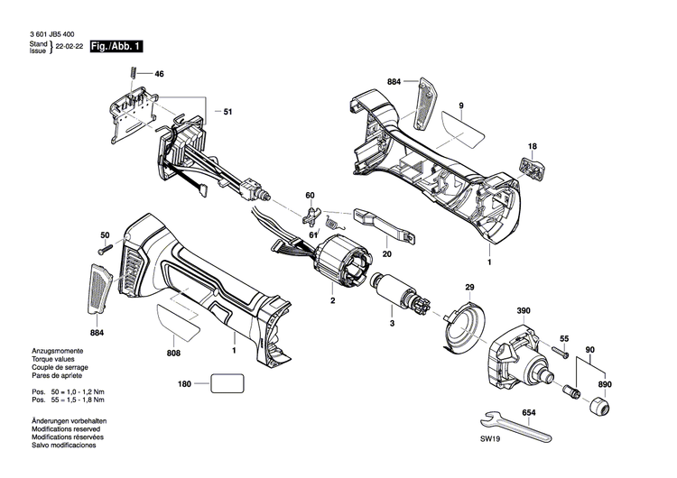 New Genuine Bosch 1600A026VF Assembly kit