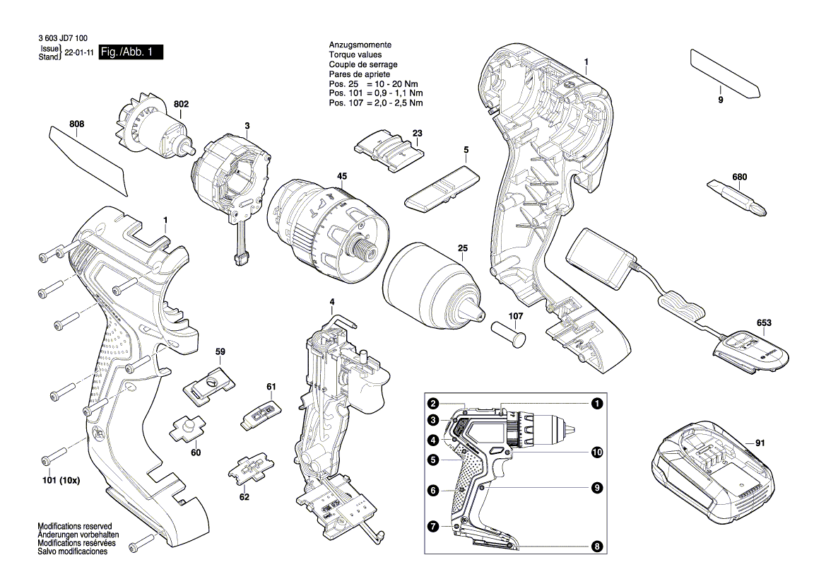 New Genuine Bosch 1600A0271S Planetary Gear Train
