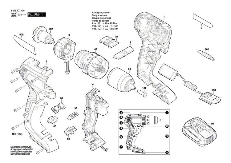New Genuine Bosch 1600A0271S Planetary Gear Train
