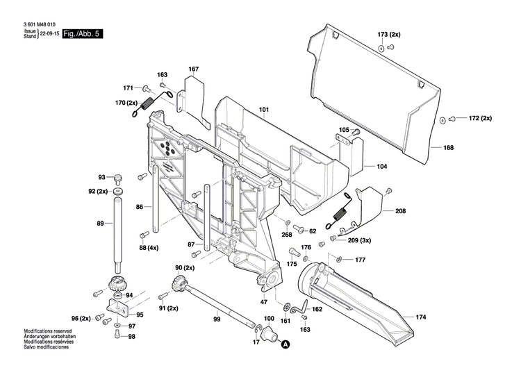 New Genuine Bosch 1600A0275Y Table top