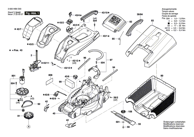 New Genuine Bosch 1600A027B0 Wiring Harness