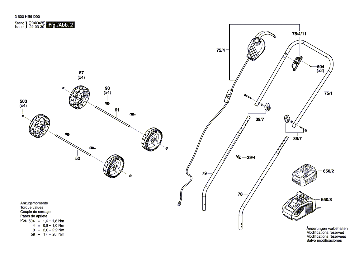 New Genuine Bosch 1600A027B1 Switch Assembly