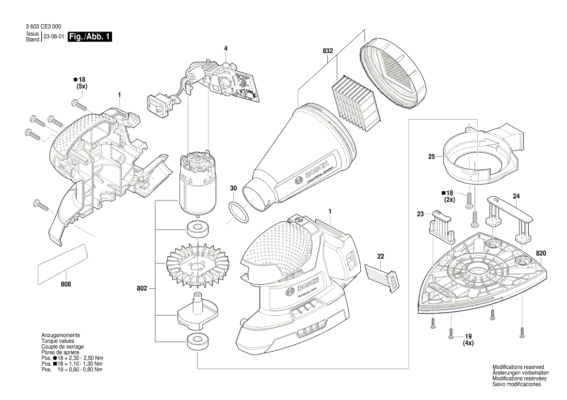 New Genuine Bosch 1600A027MH Vibration Foot