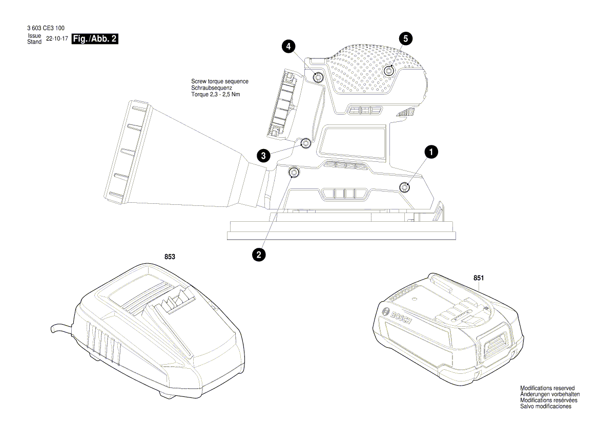 New Genuine Bosch 1600A028B2 Electronic Assembly