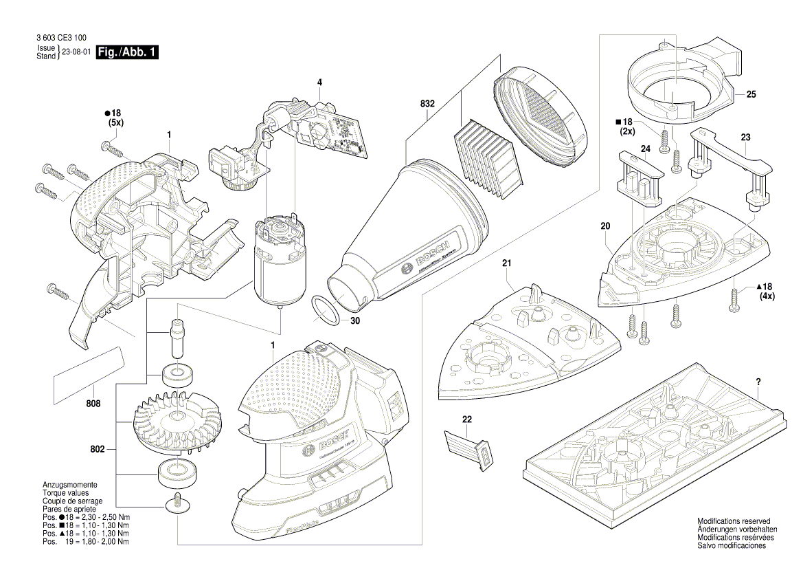 New Genuine Bosch 1600A028B2 Electronic Assembly