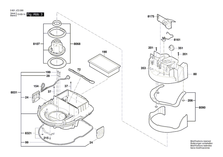 New Genuine Bosch 1600A028XX Container