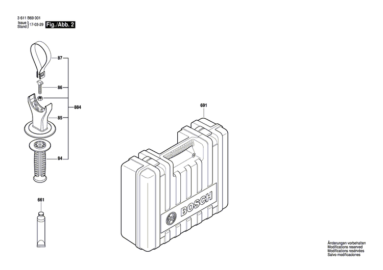 New Genuine Bosch 1600A029MC Perforated Ring