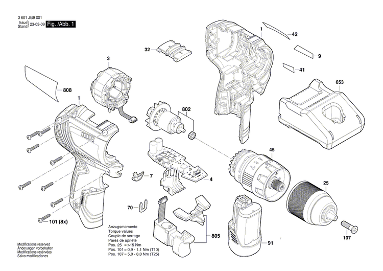 New Genuine Bosch 1600A029ML Keyless Chuck