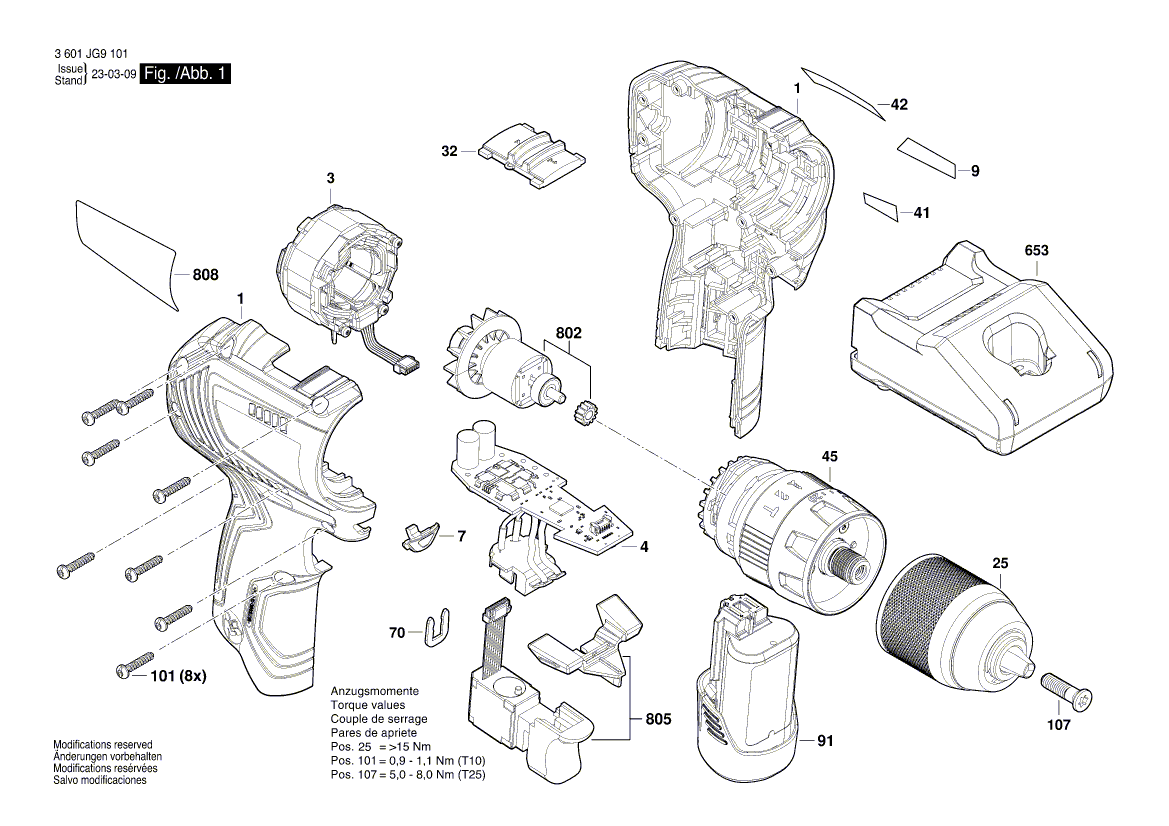New Genuine Bosch 1600A029MM Keyless Chuck