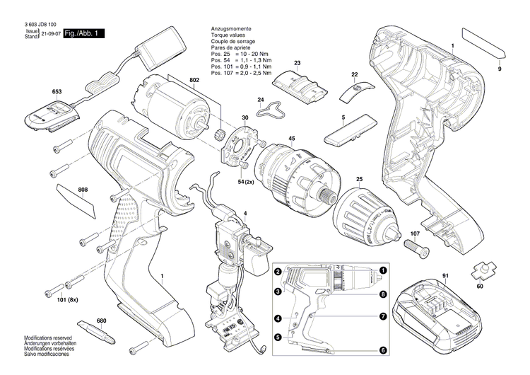 New Genuine Bosch 1600A02A03 Planetary Gear Train