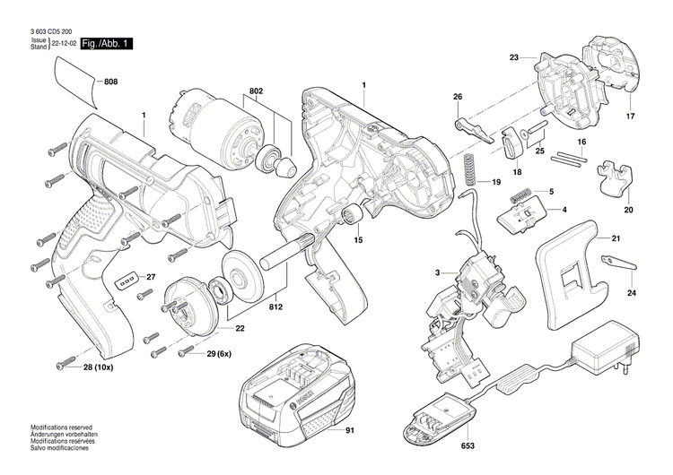 New Genuine Bosch 1600A02AM7 Lever