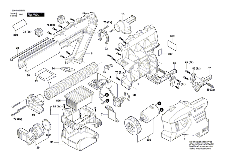 New Genuine Bosch 1600A02B2J Aluminum Profile