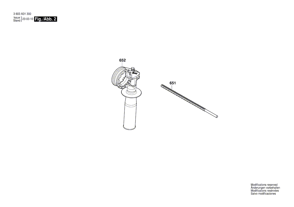 New Genuine Bosch 1600A02D17 Depth-Gauge