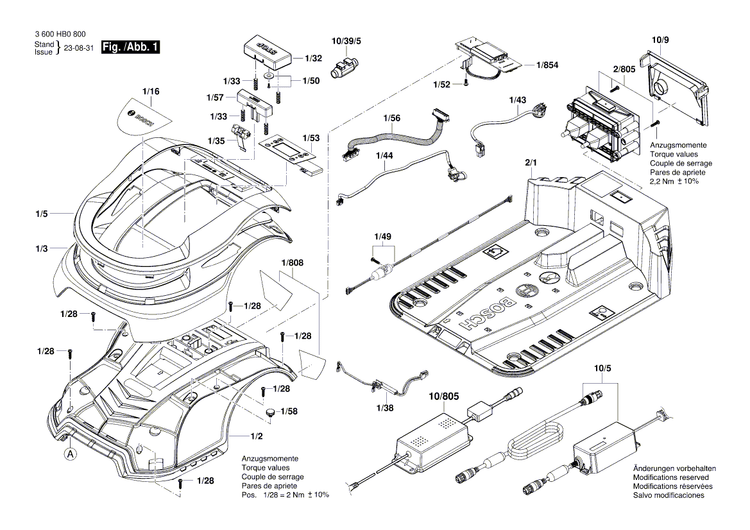 New Genuine Bosch 1600A02DD4 Printed-Board Assembly