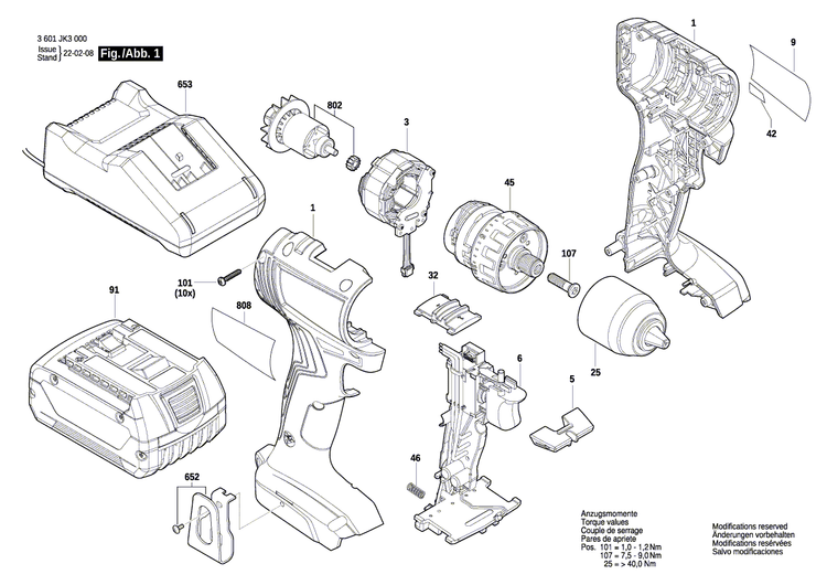 New Genuine Bosch 1600A02E8E Gear Box