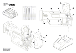 New Genuine Bosch 1600A02E8M Warning Label