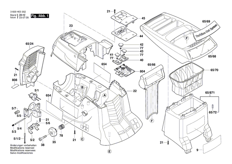 New Genuine Bosch 1600A02EH8 Cover