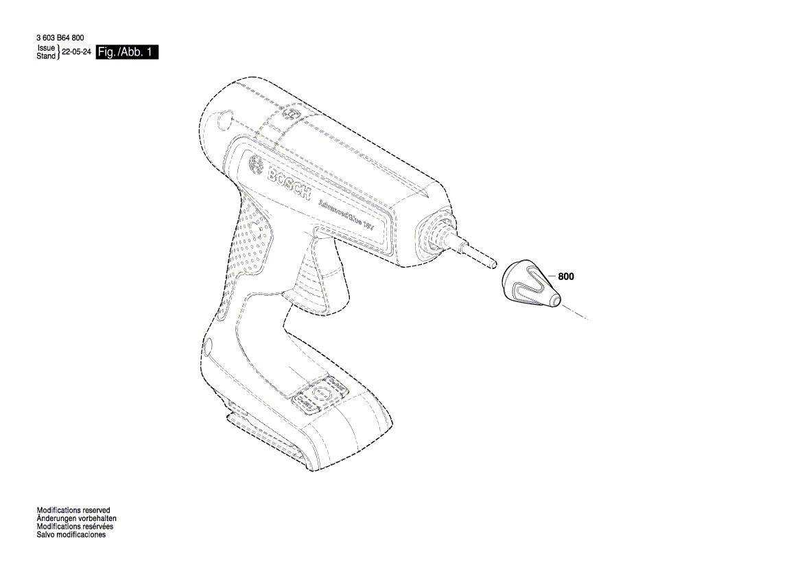 New Genuine Bosch 1600A02EU3 Nozzle
