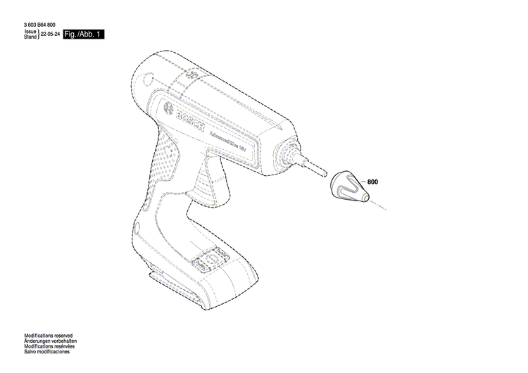 New Genuine Bosch 1600A02EU3 Nozzle