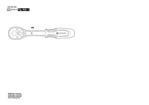 New Genuine Bosch 1600A02F5J Ratchet