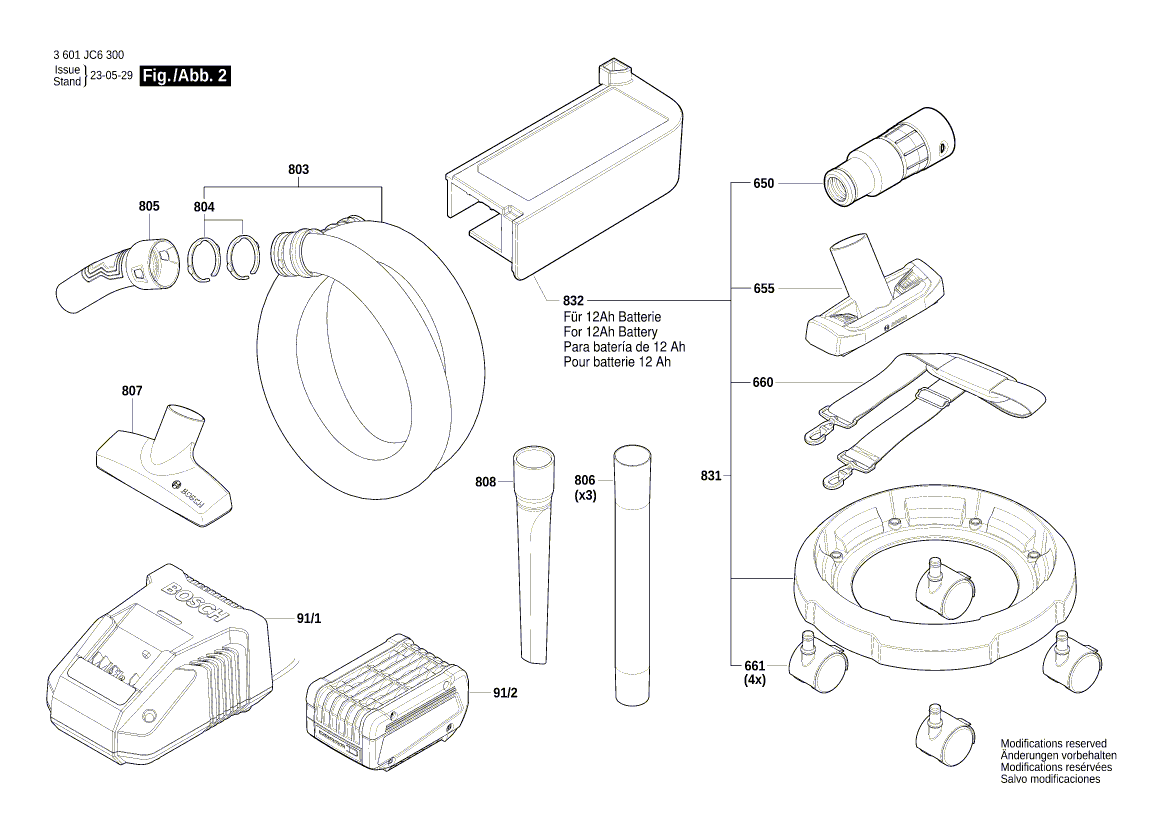 New Genuine Bosch 1600A02GT4 Motor assembly