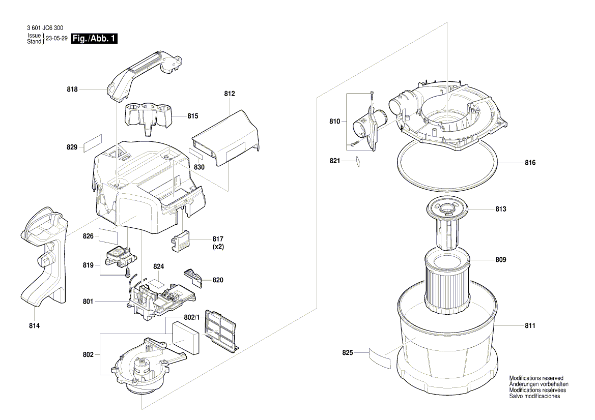 New Genuine Bosch 1600A02GT4 Motor assembly