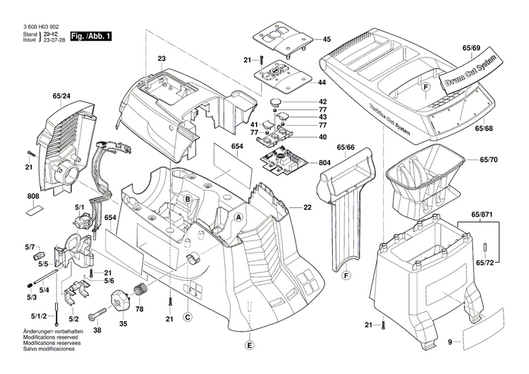 New Genuine Bosch 1600A02JT1 Chute