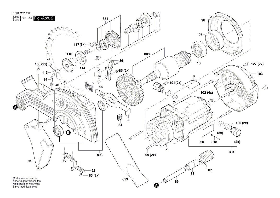 New Genuine Bosch 1600A02S1Y Warning Label