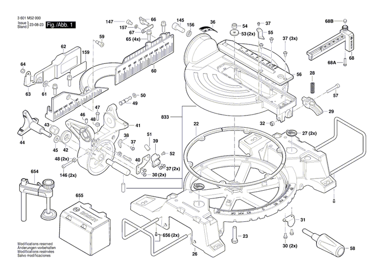 New Genuine Bosch 1600A02S1Y Warning Label