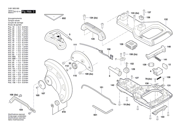 New Genuine Bosch 1600A02S76 Detent Pin
