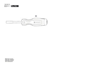New Genuine Bosch 1600A02T0P Screwdriver