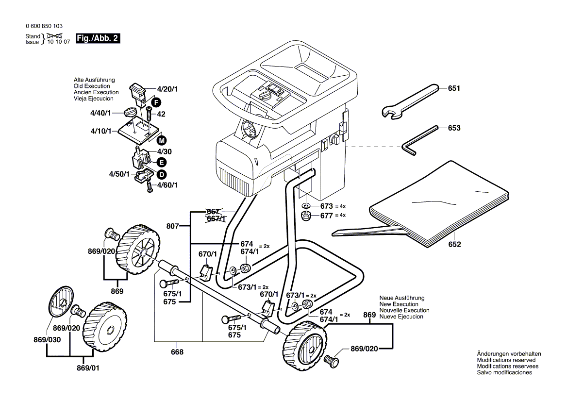 New Genuine Bosch 1601000002 Cutting Head