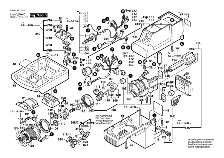 New Genuine Bosch 1601000002 Cutting Head