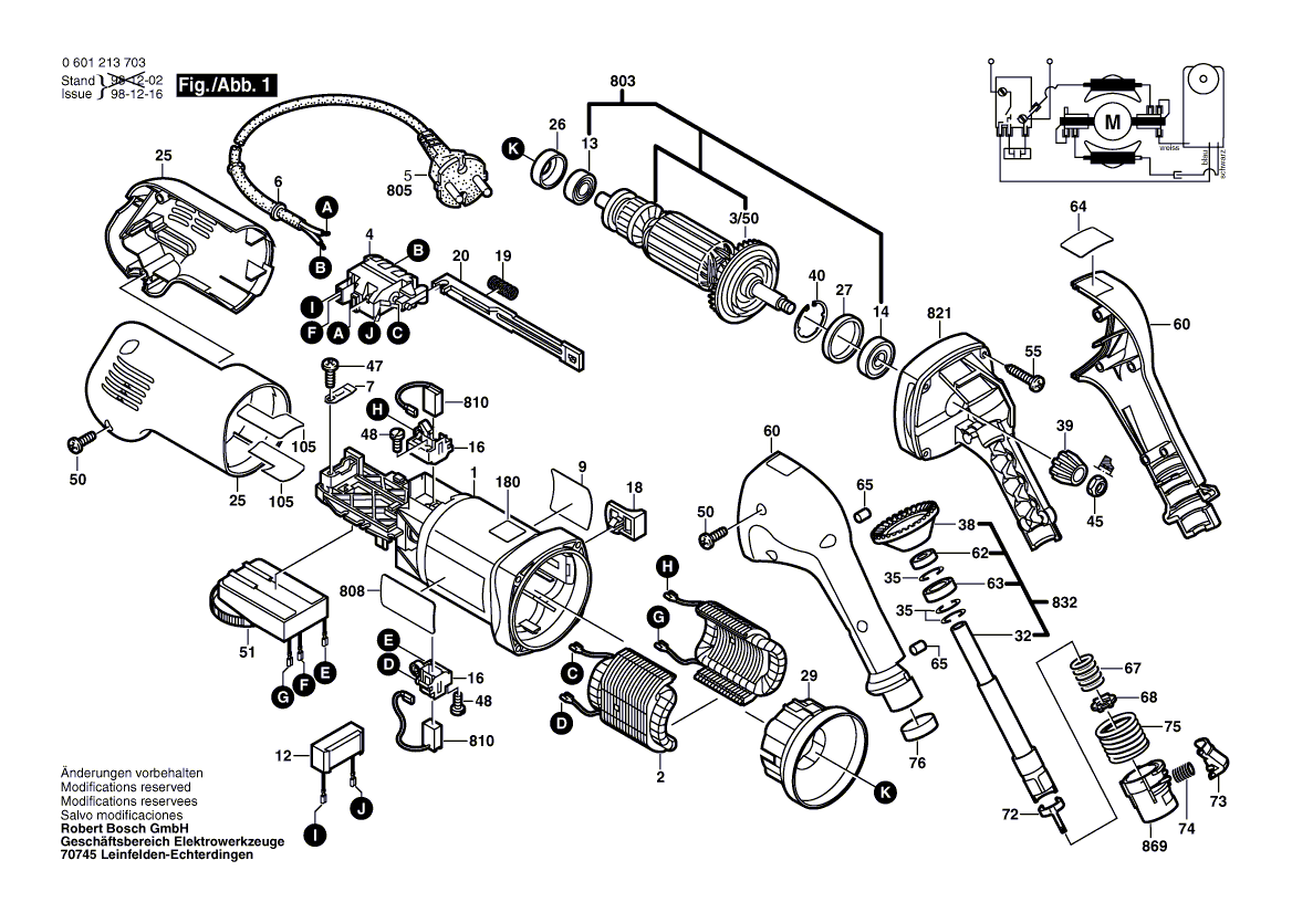 New Genuine Bosch 1601118791 Manufacturer's nameplate