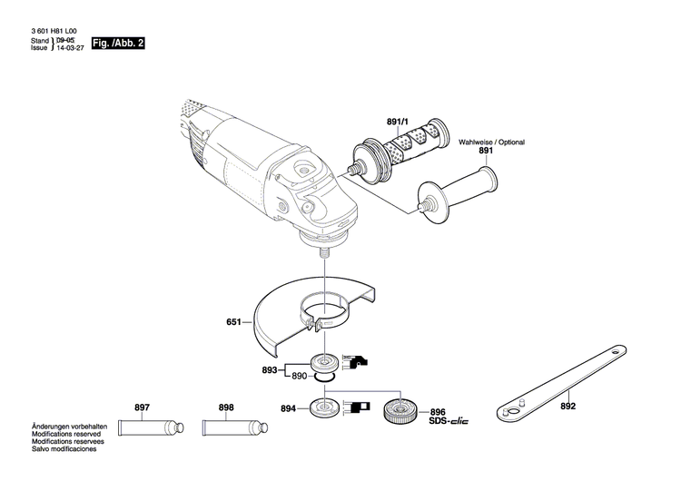 New Genuine Bosch 1601118D14 Manufacturer's nameplate
