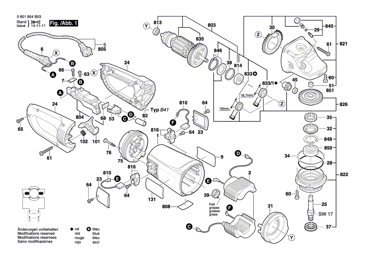 New Genuine Bosch 1601118G01 Manufacturer's nameplate