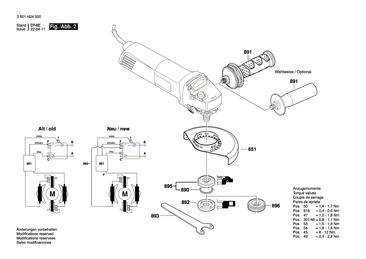 New Genuine Bosch 1601118H01 Manufacturer's nameplate