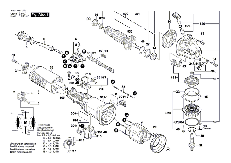 New Genuine Bosch 1601118L04 Manufacturer's nameplate
