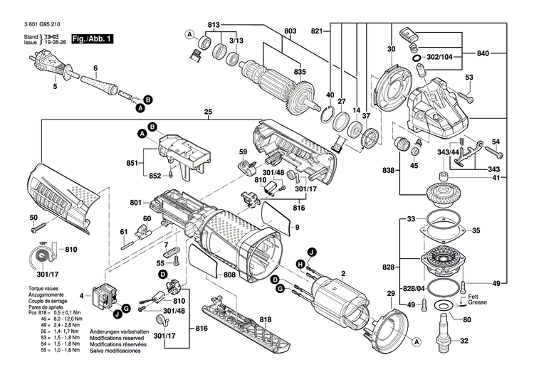 New Genuine Bosch 1601118L21 Manufacturer's nameplate
