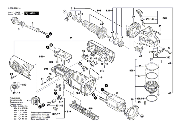 New Genuine Bosch 1601118L37 Nameplate