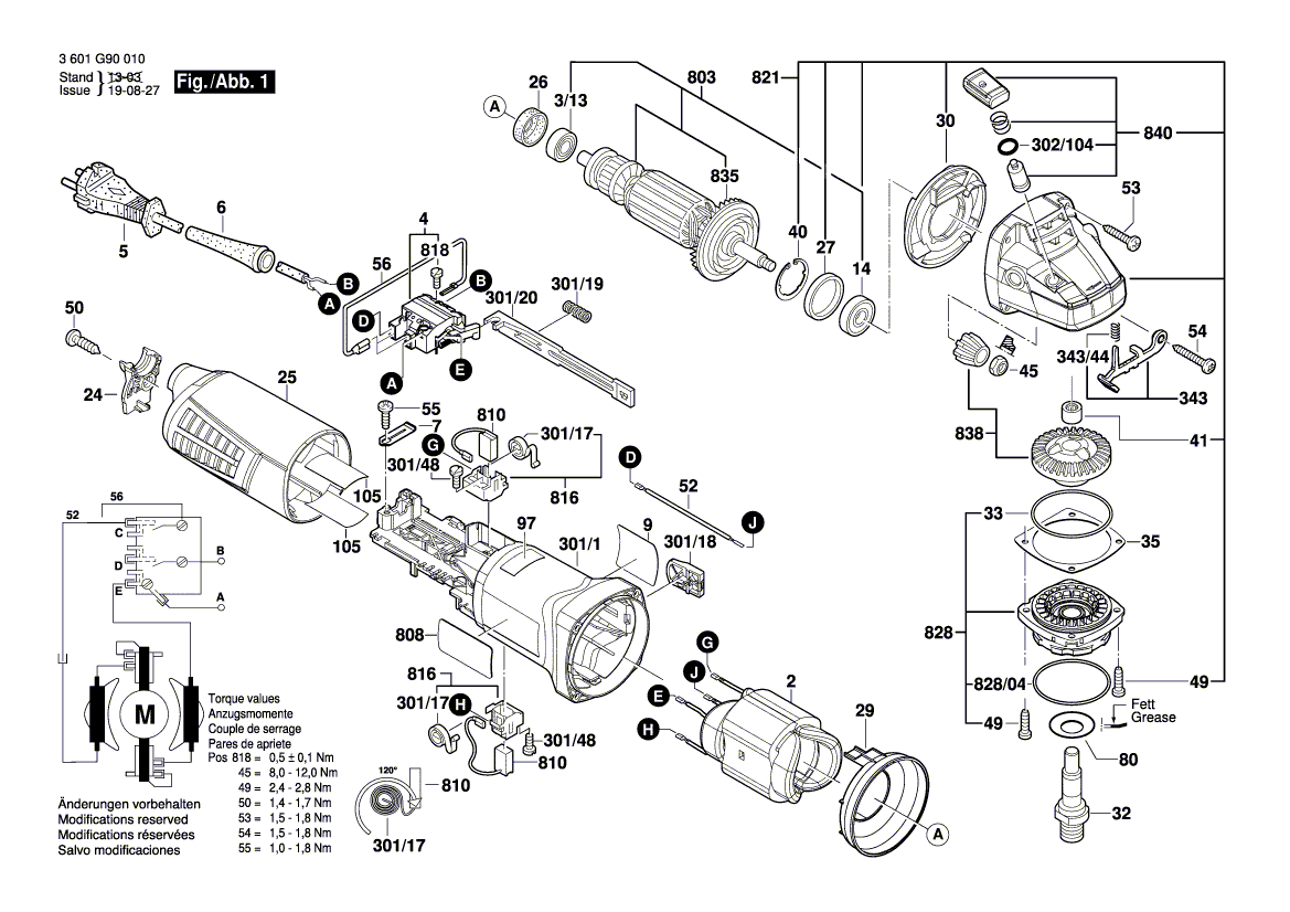 New Genuine Bosch 1601118L43 Manufacturer's nameplate
