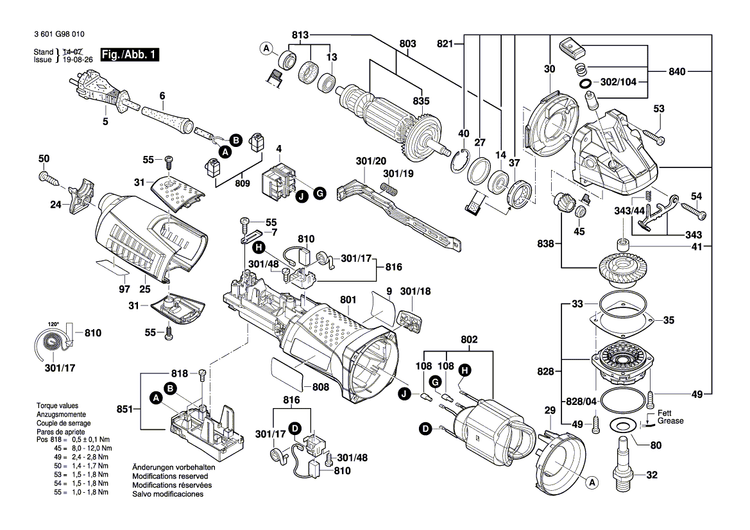 New Genuine Bosch 1601118L46 Manufacturer's nameplate