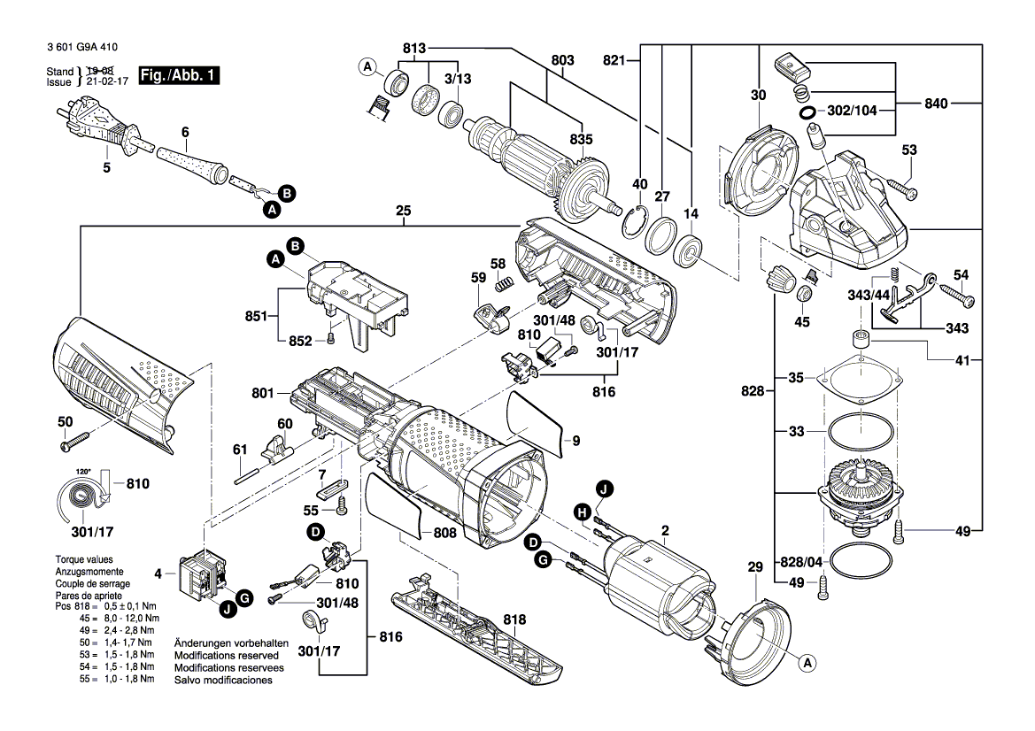 New Genuine Bosch 160111A17H Manufacturer's nameplate