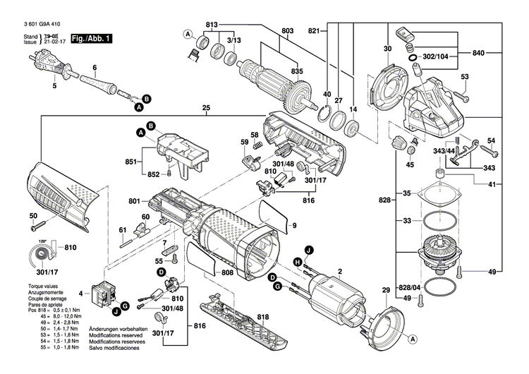 New Genuine Bosch 160111A17H Manufacturer's nameplate