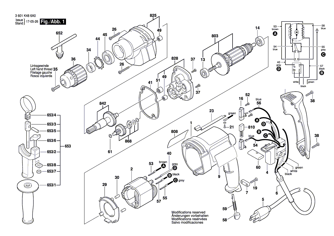 New Genuine Bosch 160111A1S6 Nameplate