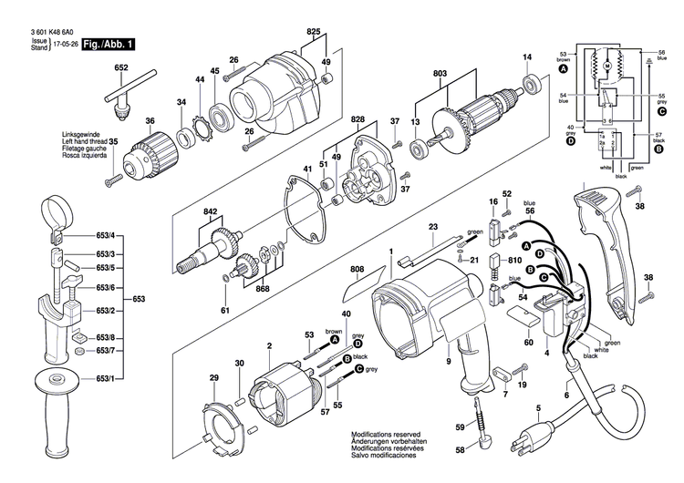 New Genuine Bosch 160111A1S6 Nameplate