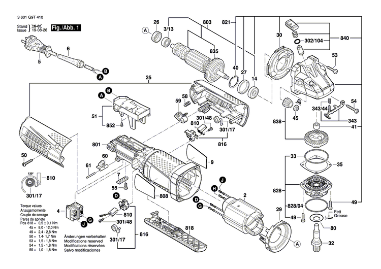 New Genuine Bosch 160111A20U Nameplate