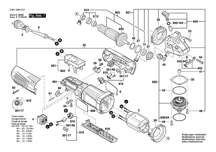 New Genuine Bosch 160111A210 Nameplate