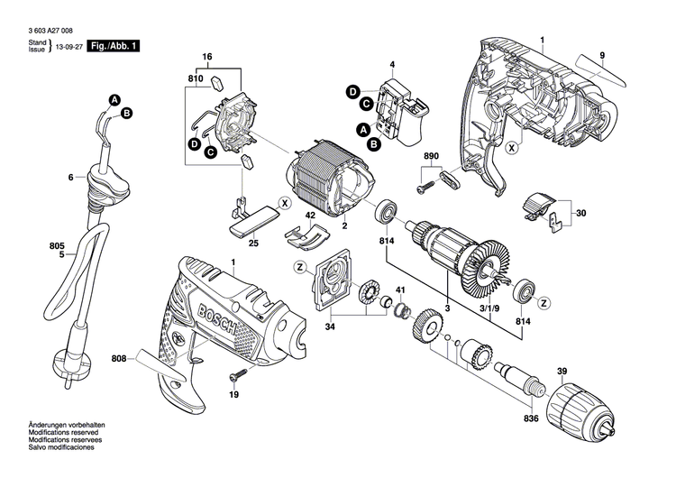 New Genuine Bosch 160111A2H3 Nameplate