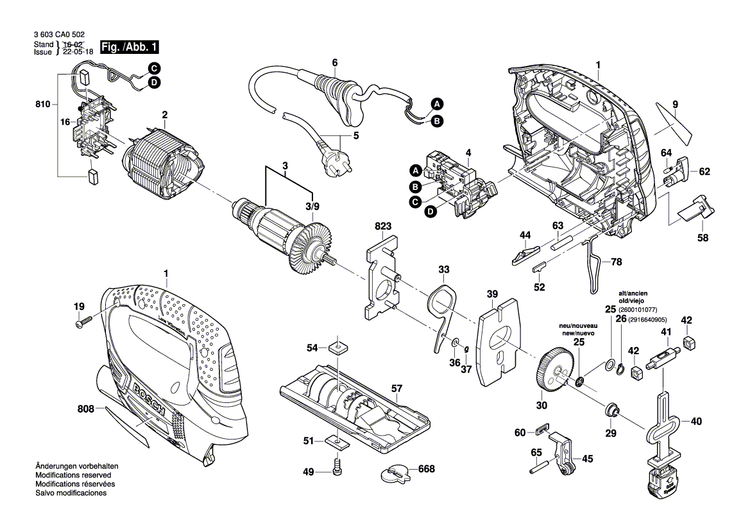 New Genuine Bosch 160111A2K3 Nameplate